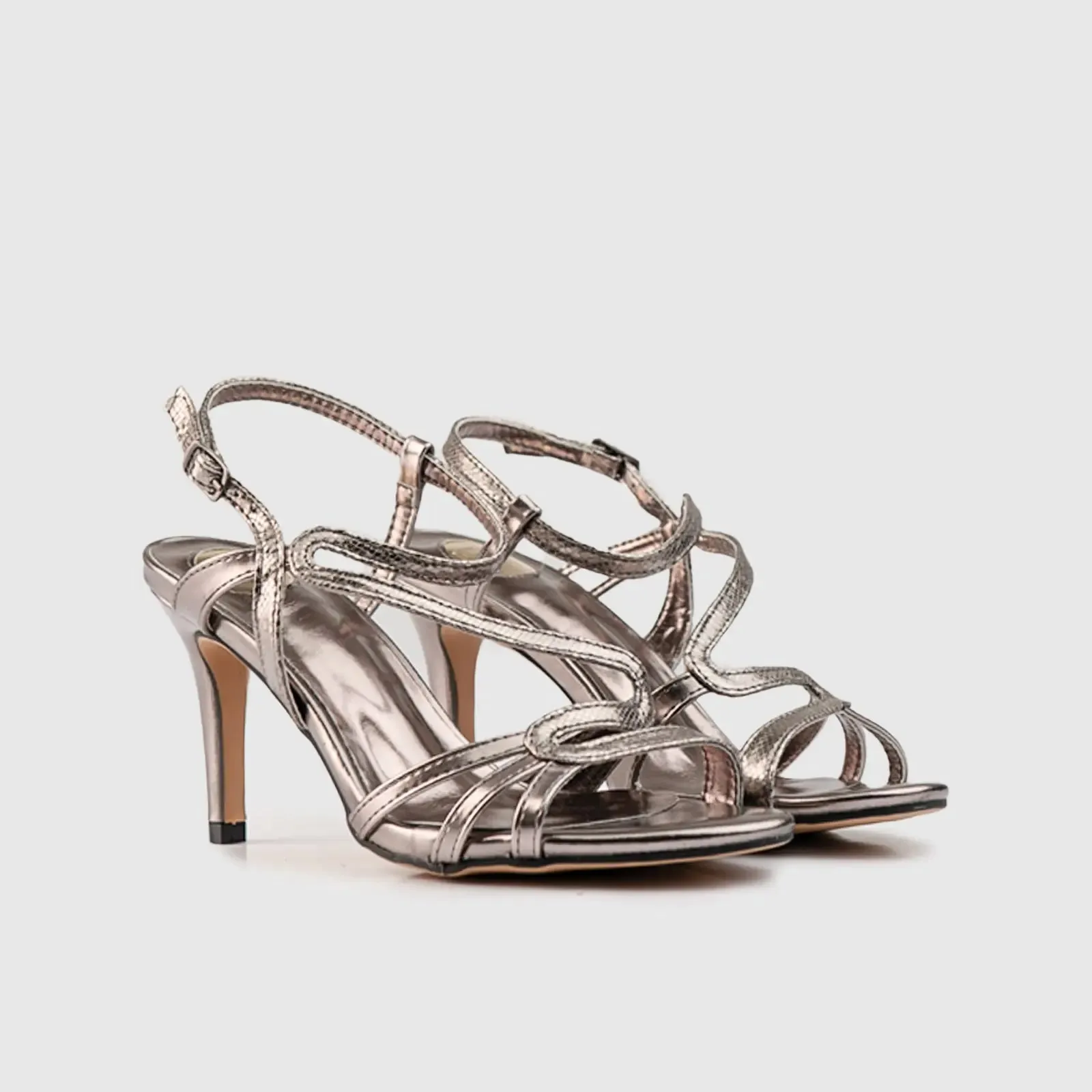 Dress Evening Sandal 01607 Pewter