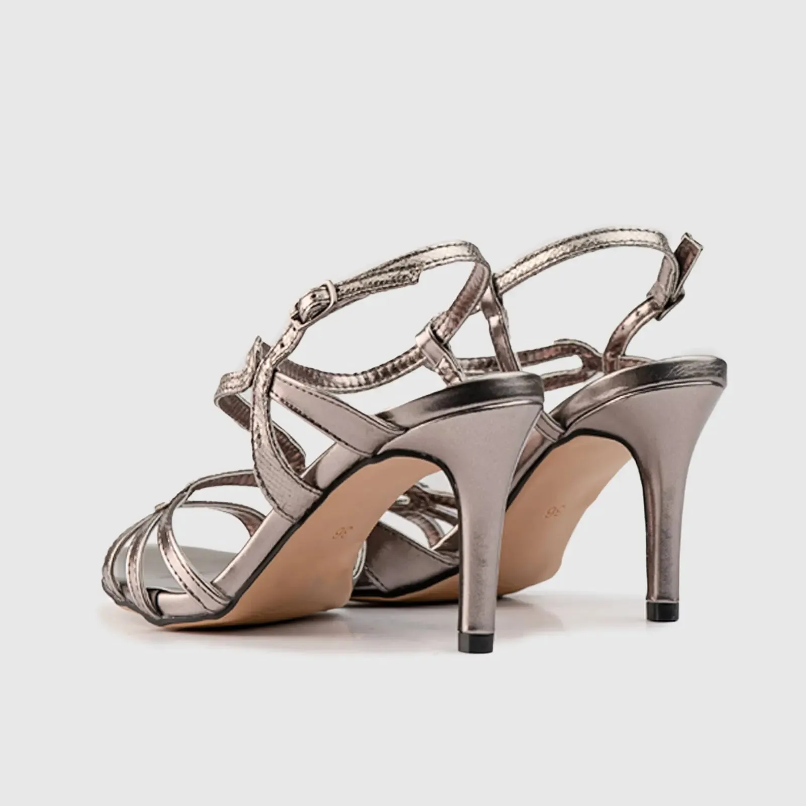 Dress Evening Sandal 01607 Pewter