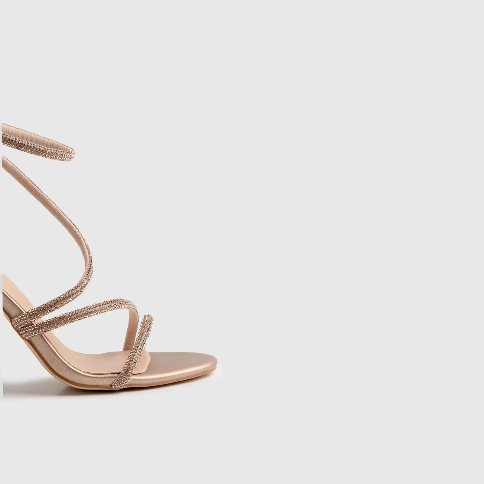 Dress Heel Evening Sandal Gold 01601