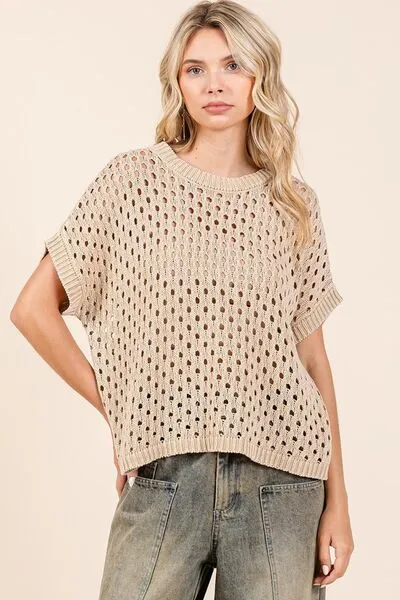 Easy Breezy Short Sleeve Knit Top