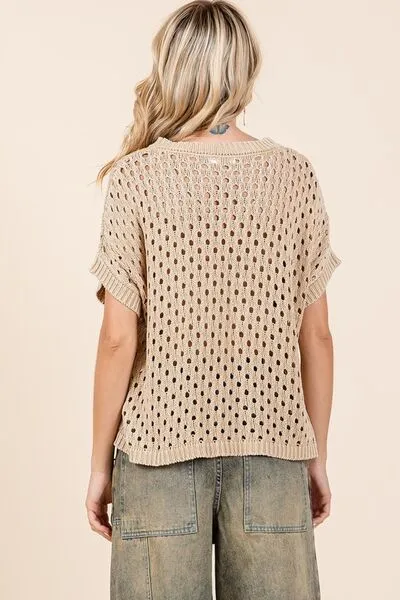 Easy Breezy Short Sleeve Knit Top