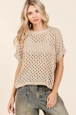 Easy Breezy Short Sleeve Knit Top