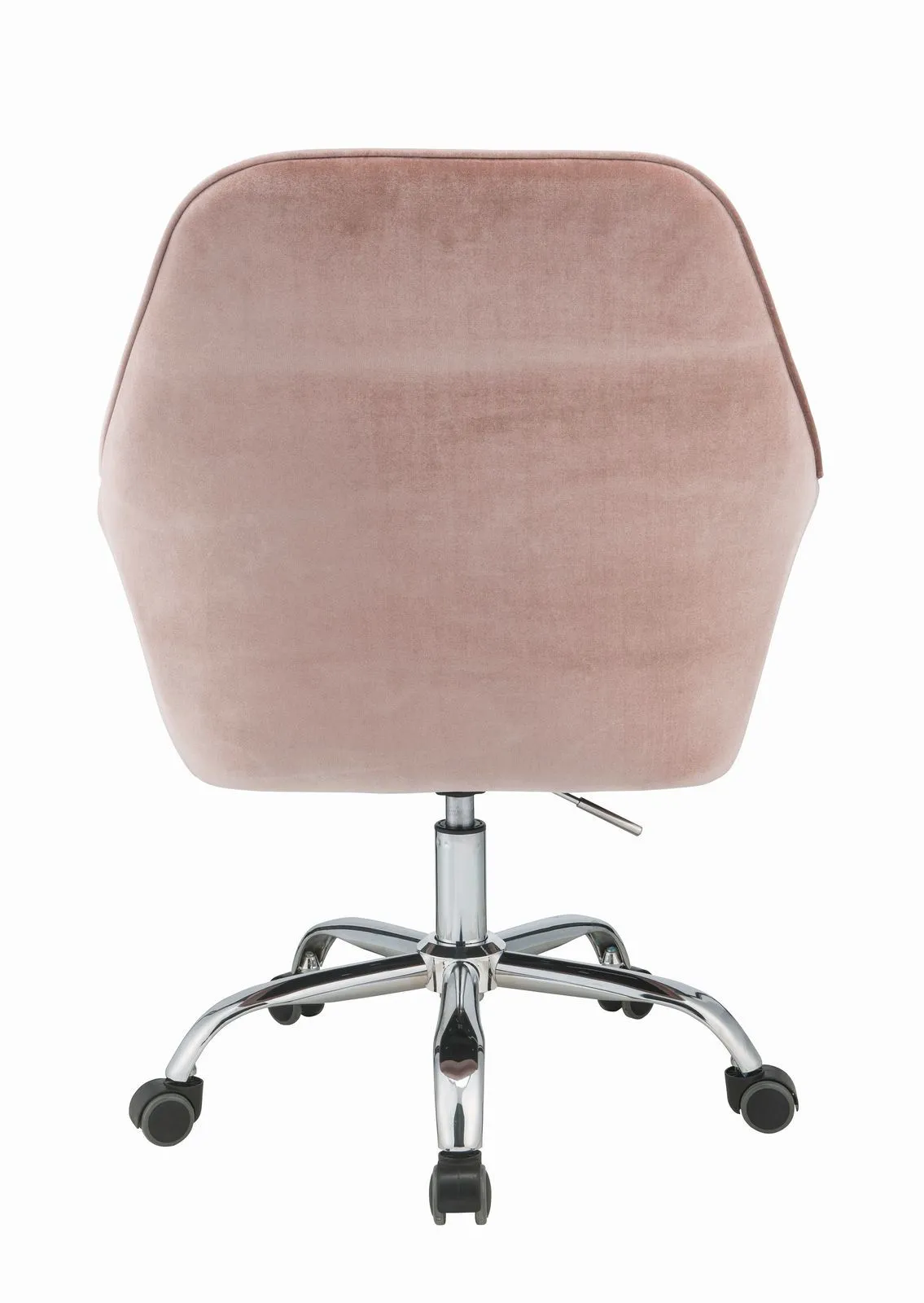 Eimer Office Chair in Peach Velvet & Chrome  YJ