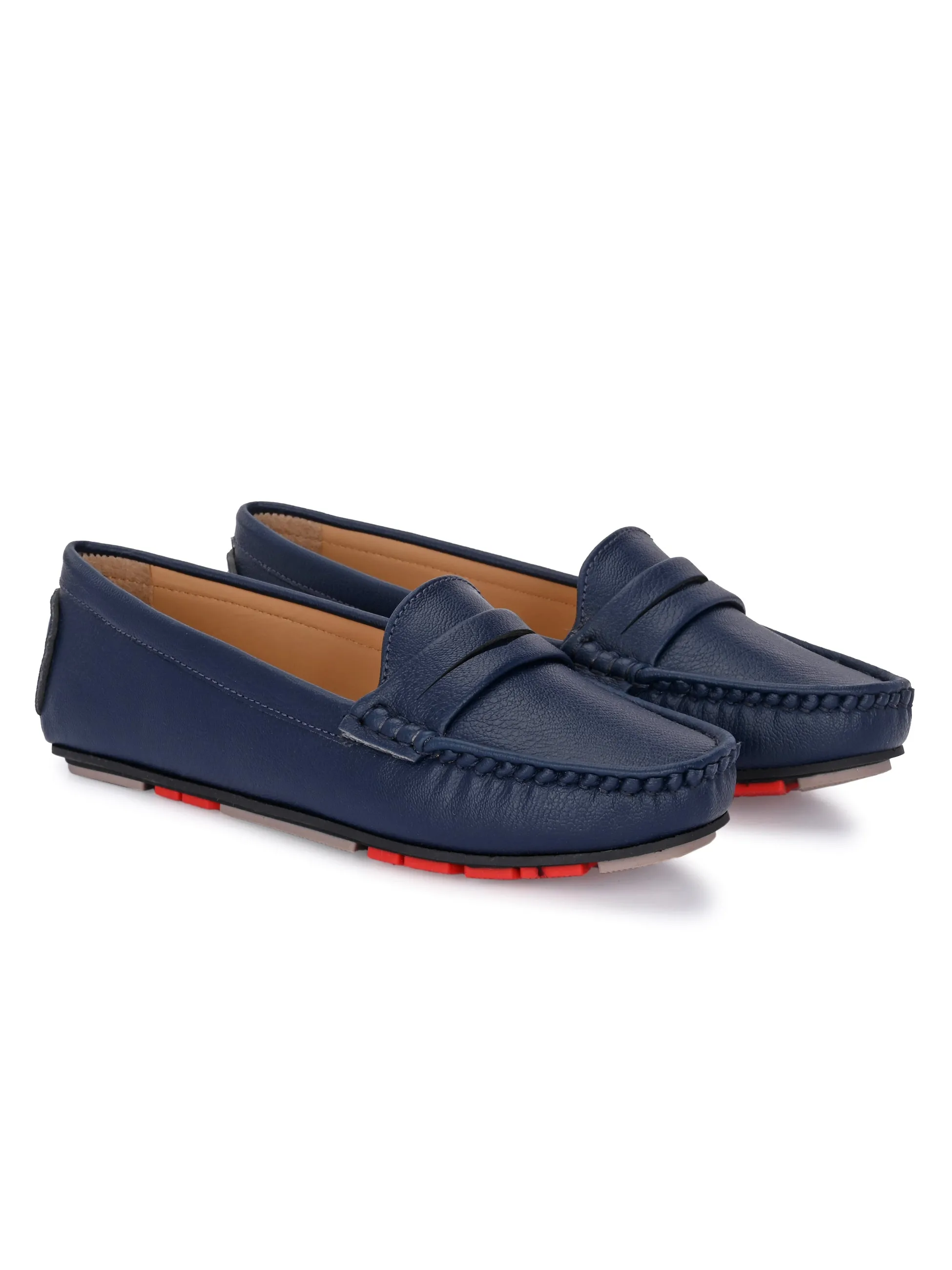 El PASO Square Toe Lightweight Loafers For Women