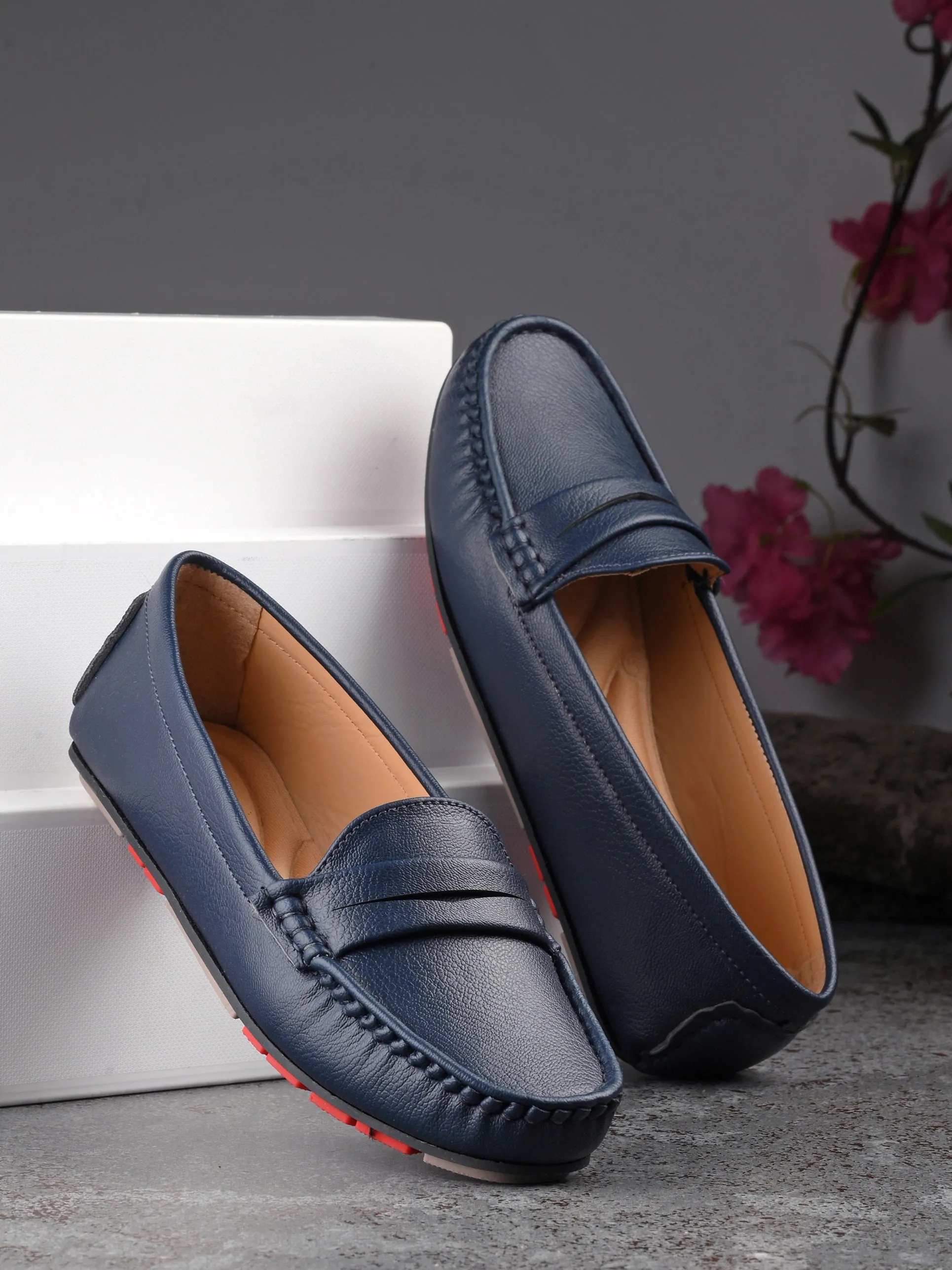 El PASO Square Toe Lightweight Loafers For Women