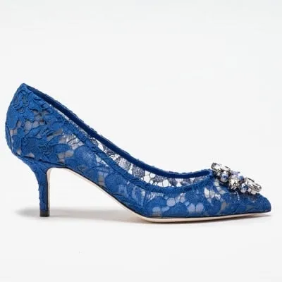 Elegant Lace High Heels Rose Red White Bridal Shoes
