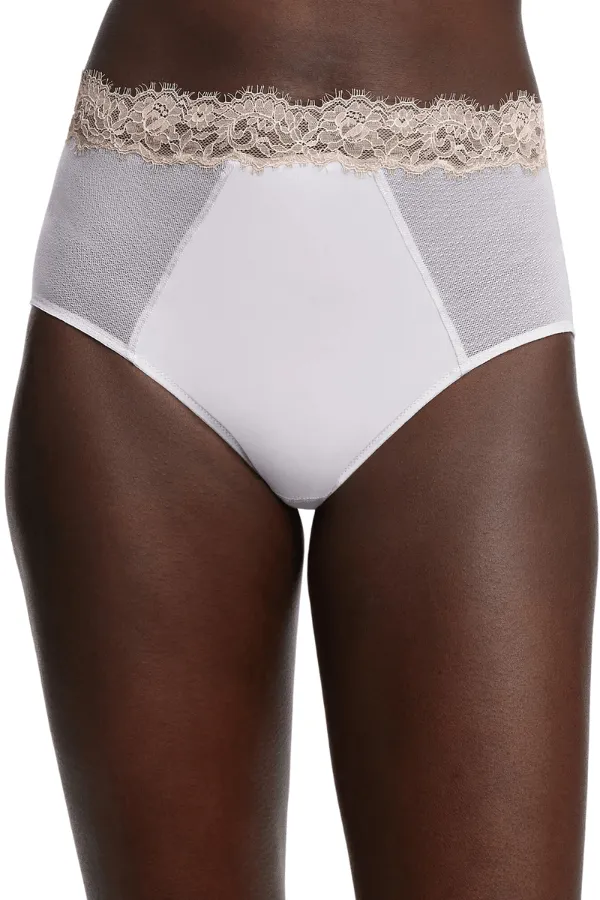 Entice High Waisted Brief - White