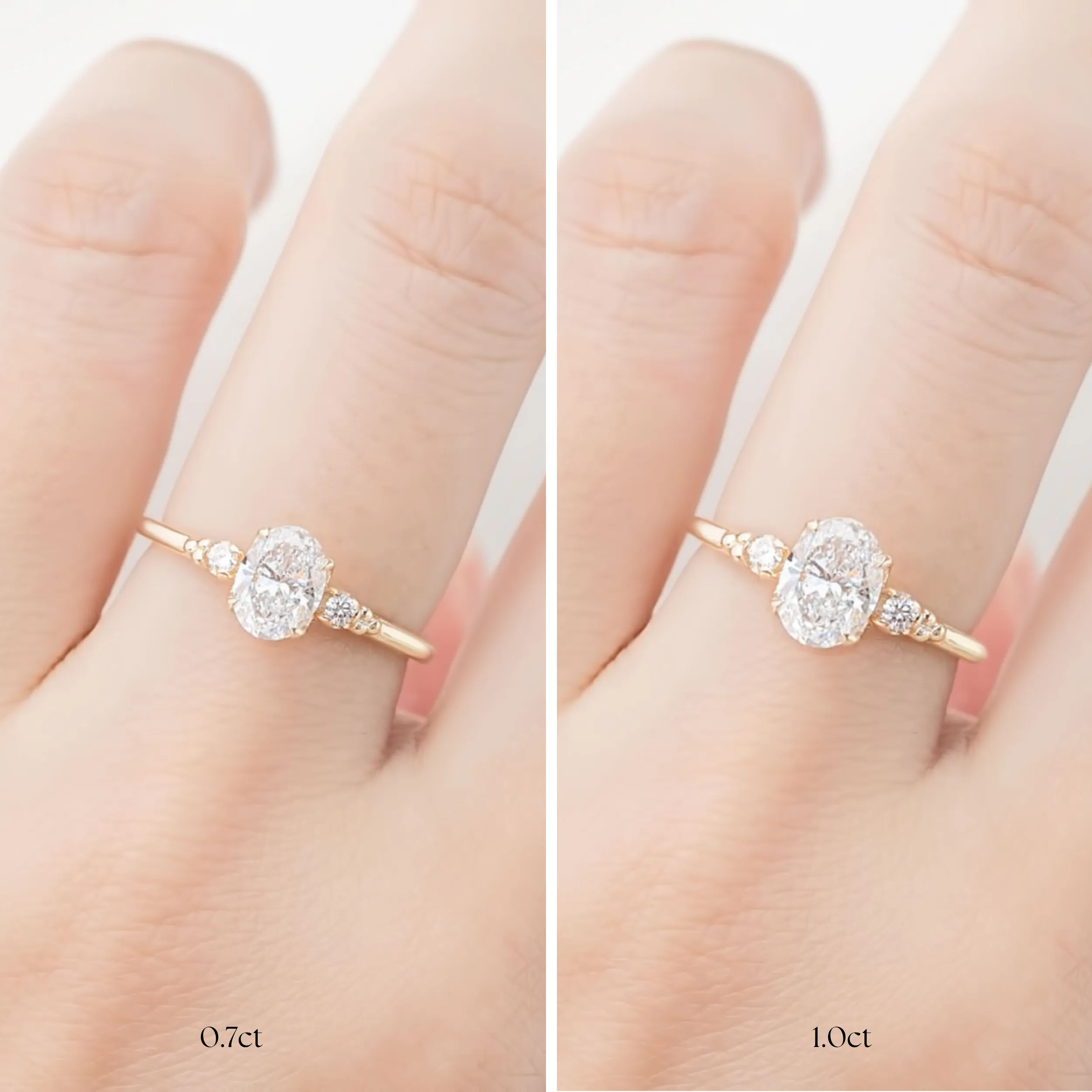 Estel Ring, Oval Brilliant Cut Diamond