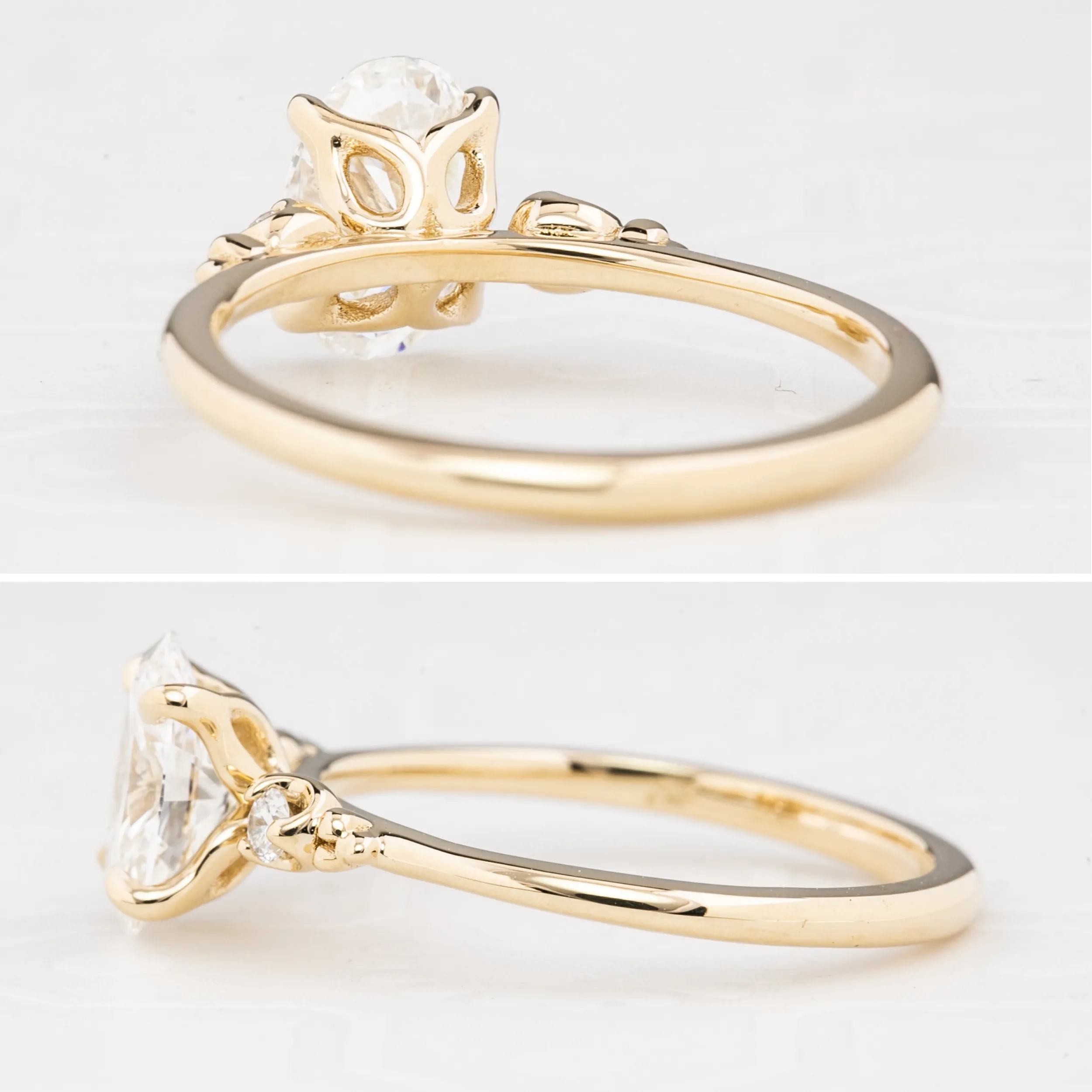 Estel Ring, Oval Brilliant Cut Diamond
