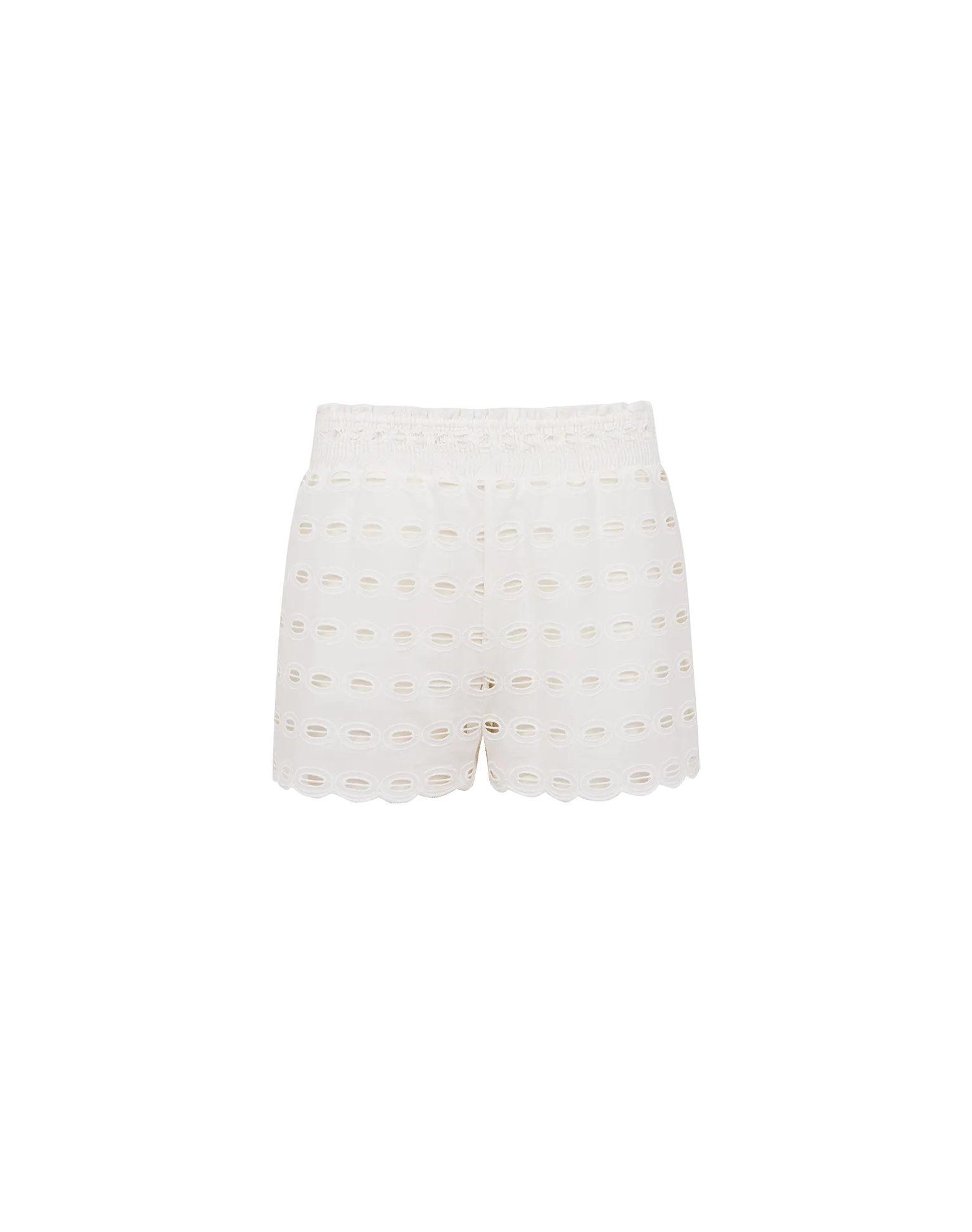 Eyelet Babi Shorts - Off White