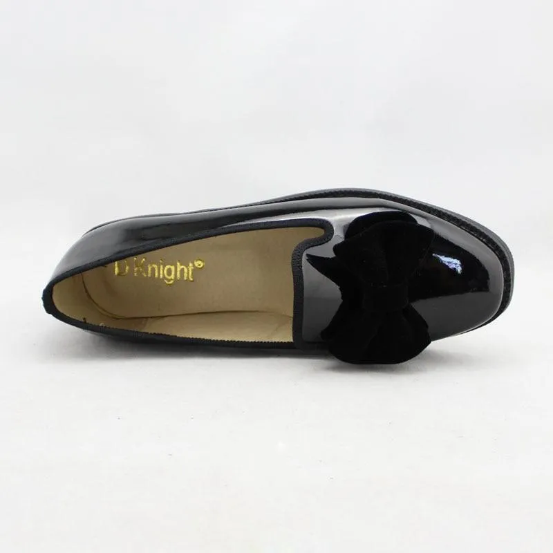 Fashion Casual Bowtie Loafers For Women England Style Ladies Casual Loafers