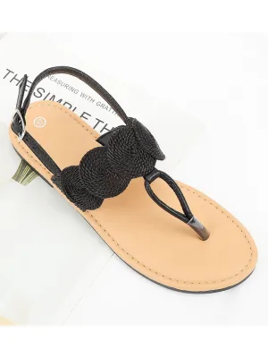 Fashion Girl Wild Sandals TPR Soft Bottom Large Size Women's Shoes Outdoor Wear Non-slip Flat Shoes