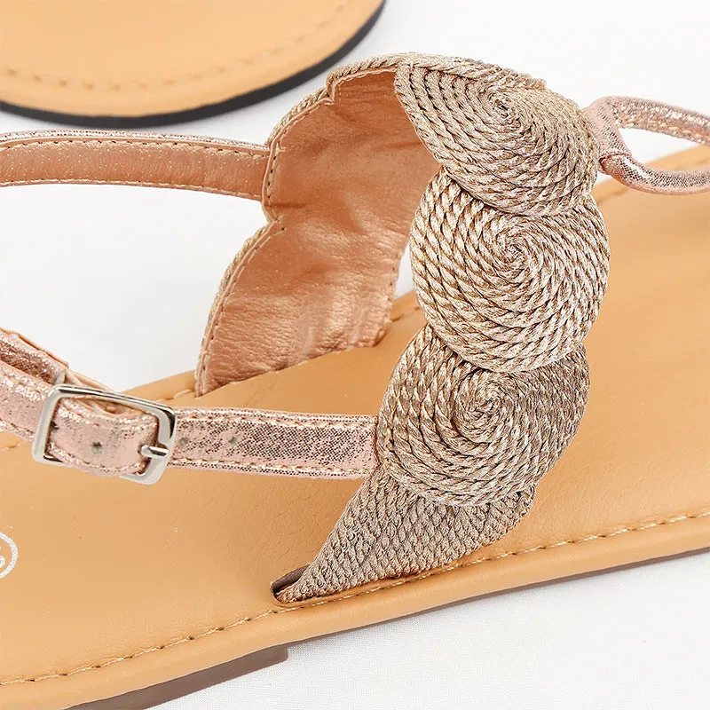 Fashion Girl Wild Sandals TPR Soft Bottom Large Size Women's Shoes Outdoor Wear Non-slip Flat Shoes
