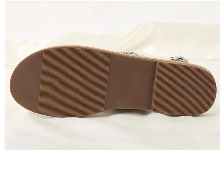 Fashion Girl Wild Sandals TPR Soft Bottom Large Size Women's Shoes Outdoor Wear Non-slip Flat Shoes