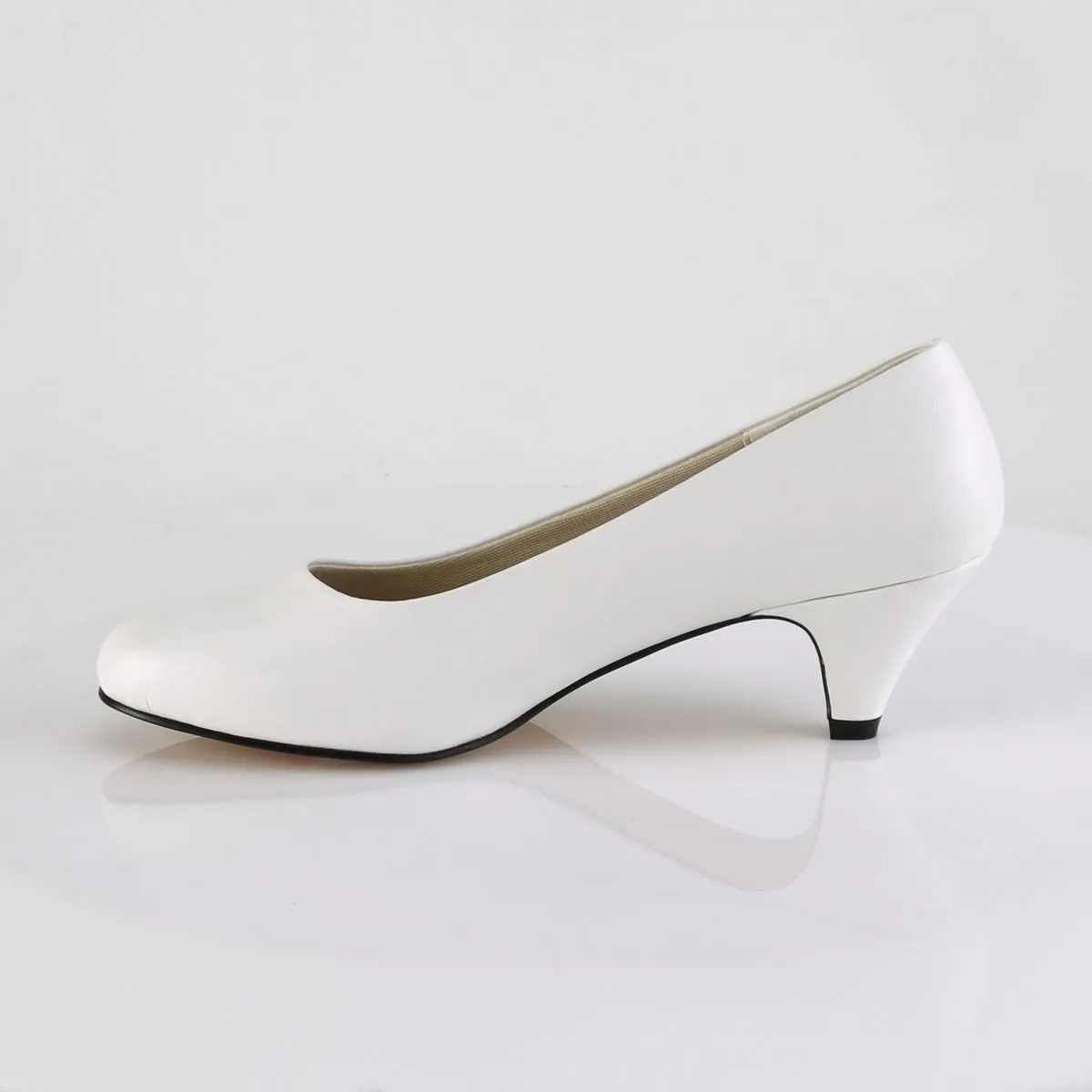 FEFE-01  White Faux Leather