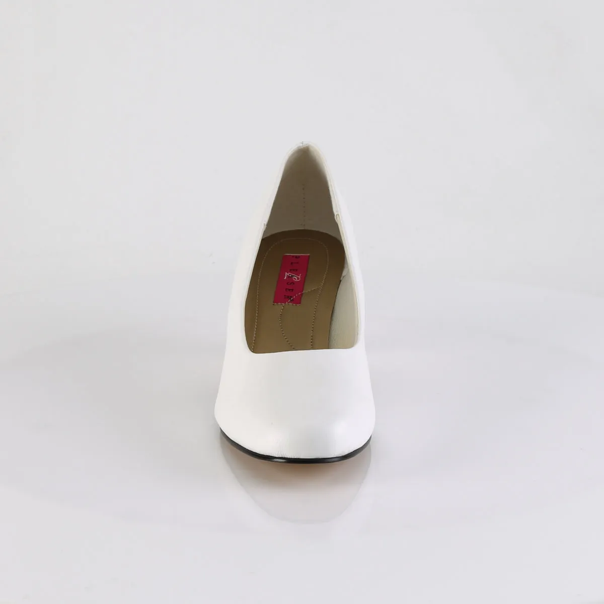 FEFE-01  White Faux Leather
