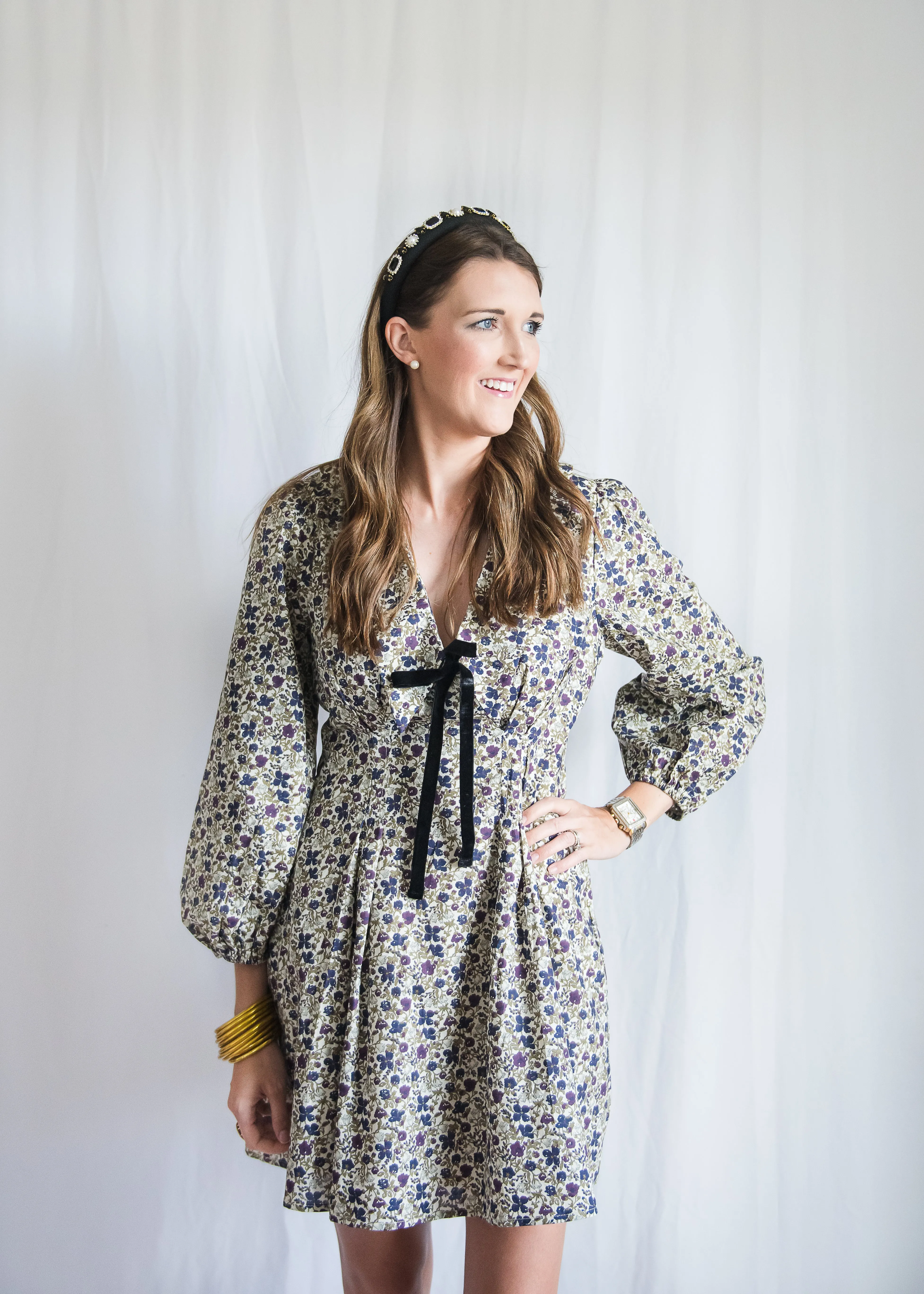 Flora   Velvet Dress