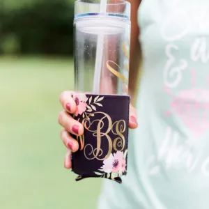 Floral Monogram Drink Insulator