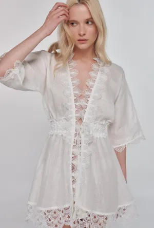 GABRIELLA KIMONO WHITE