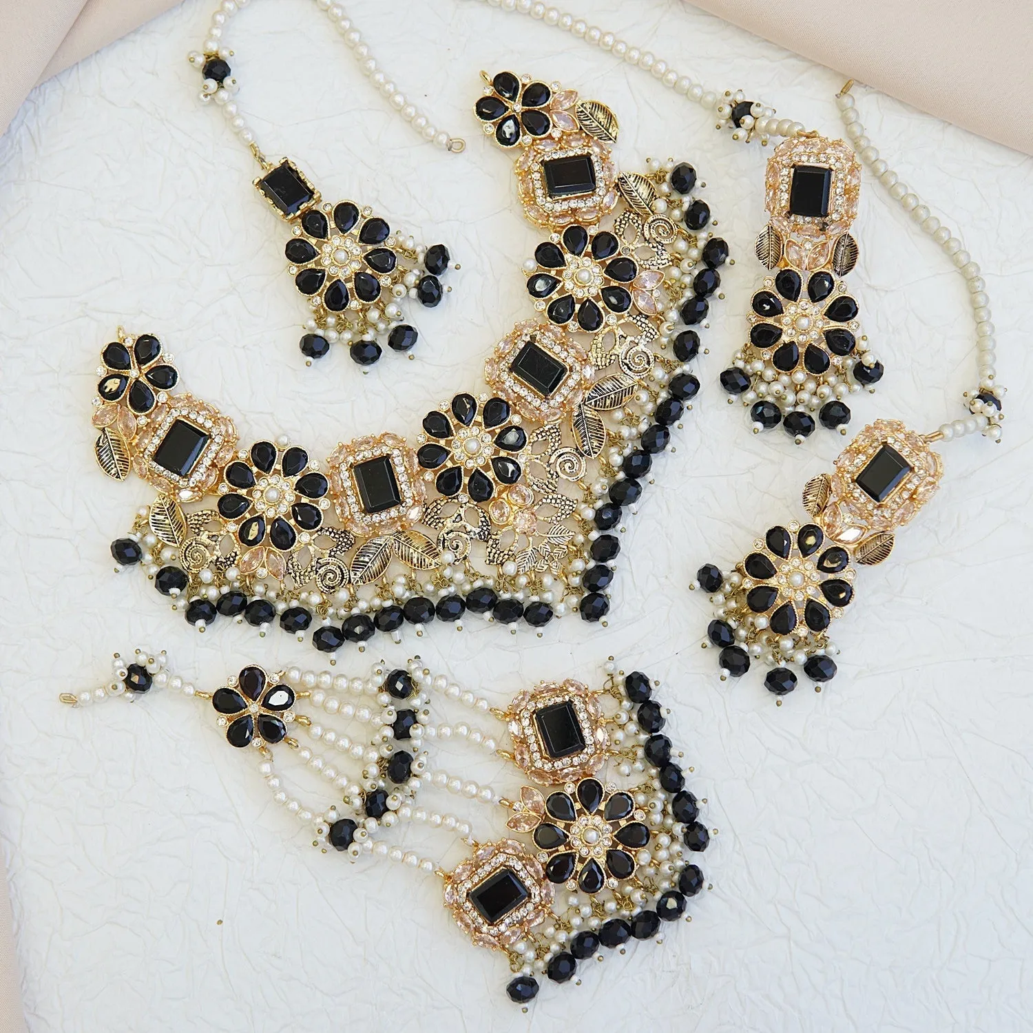 Gemstones & Zircones Bridal Set