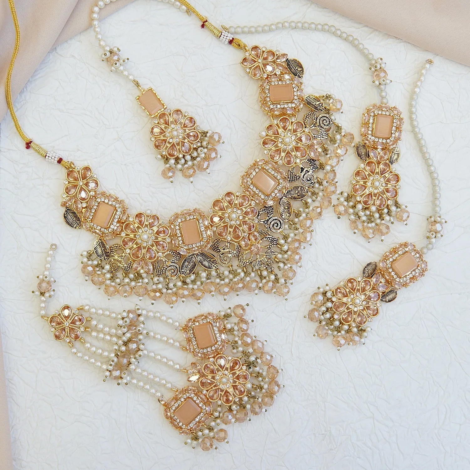 Gemstones & Zircones Bridal Set
