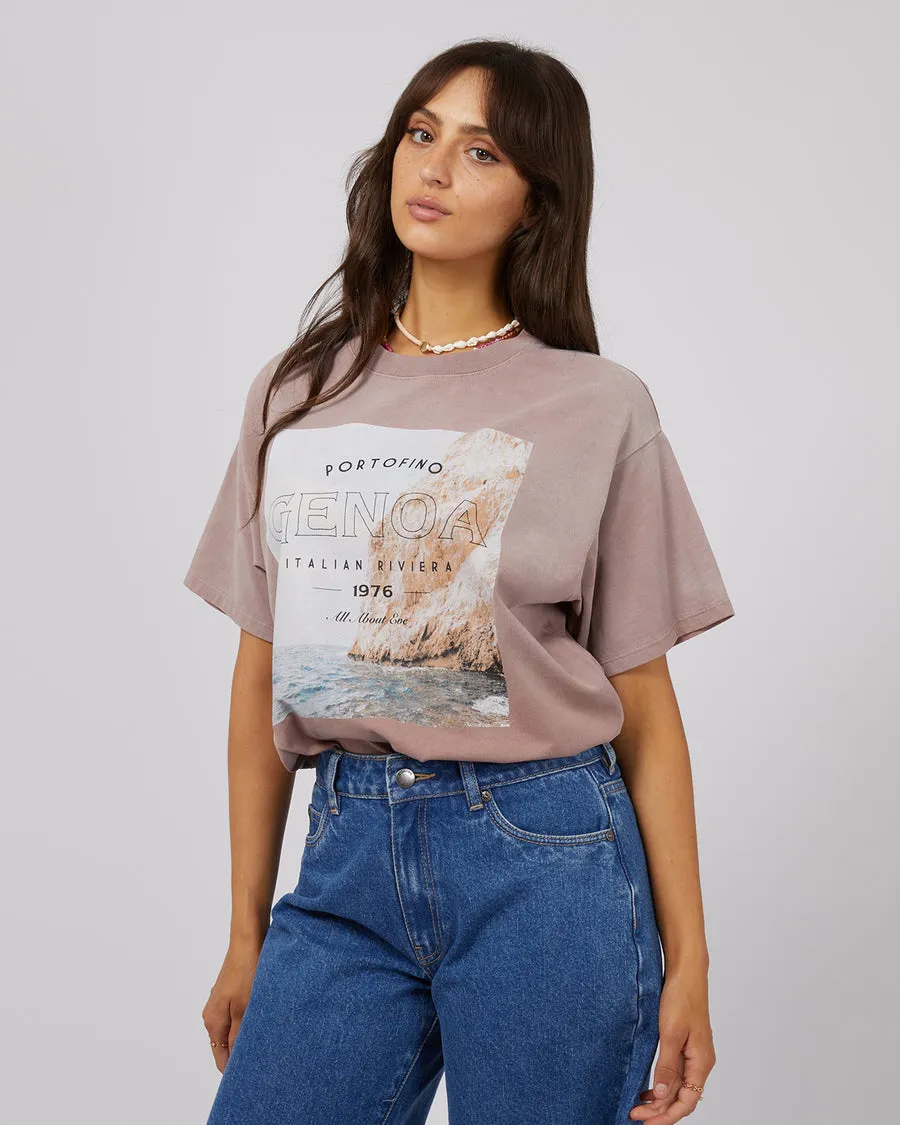 Genoa O/S Tee| Fawn