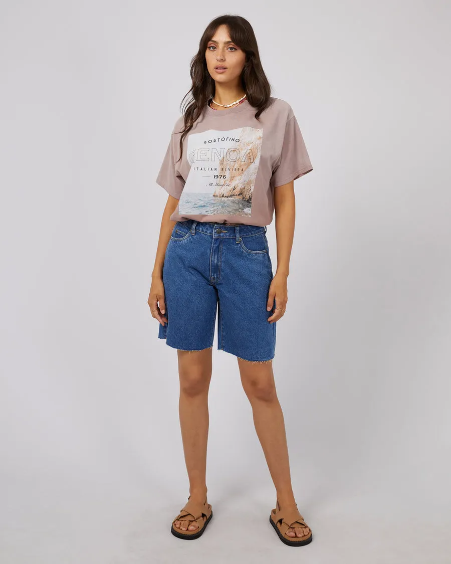 Genoa O/S Tee| Fawn