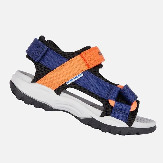 Geox - Borealis Sandal - Navy/Orange