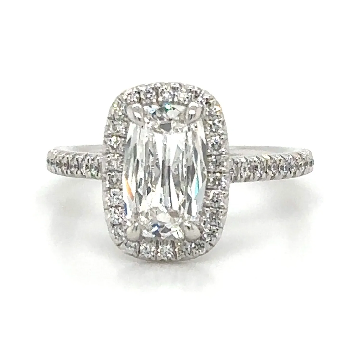 GIA Certified 1.82carat Henri Daussi Cushion-cut Engagement Anniversary Ring