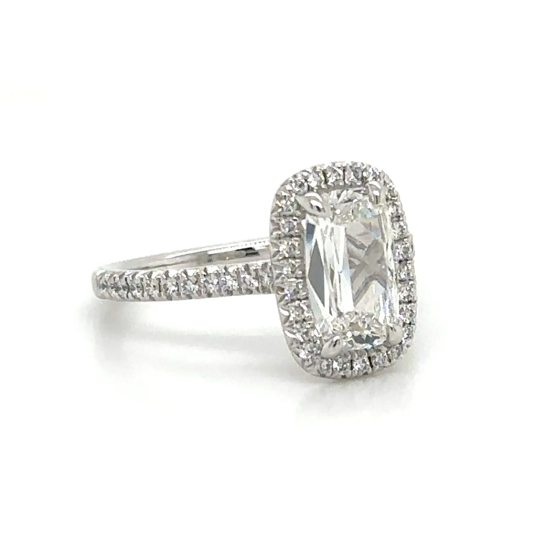 GIA Certified 1.82carat Henri Daussi Cushion-cut Engagement Anniversary Ring