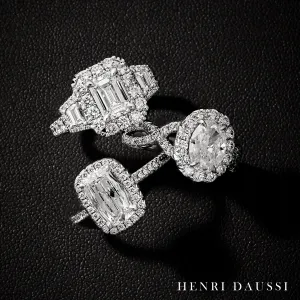 GIA Certified 1.82carat Henri Daussi Cushion-cut Engagement Anniversary Ring