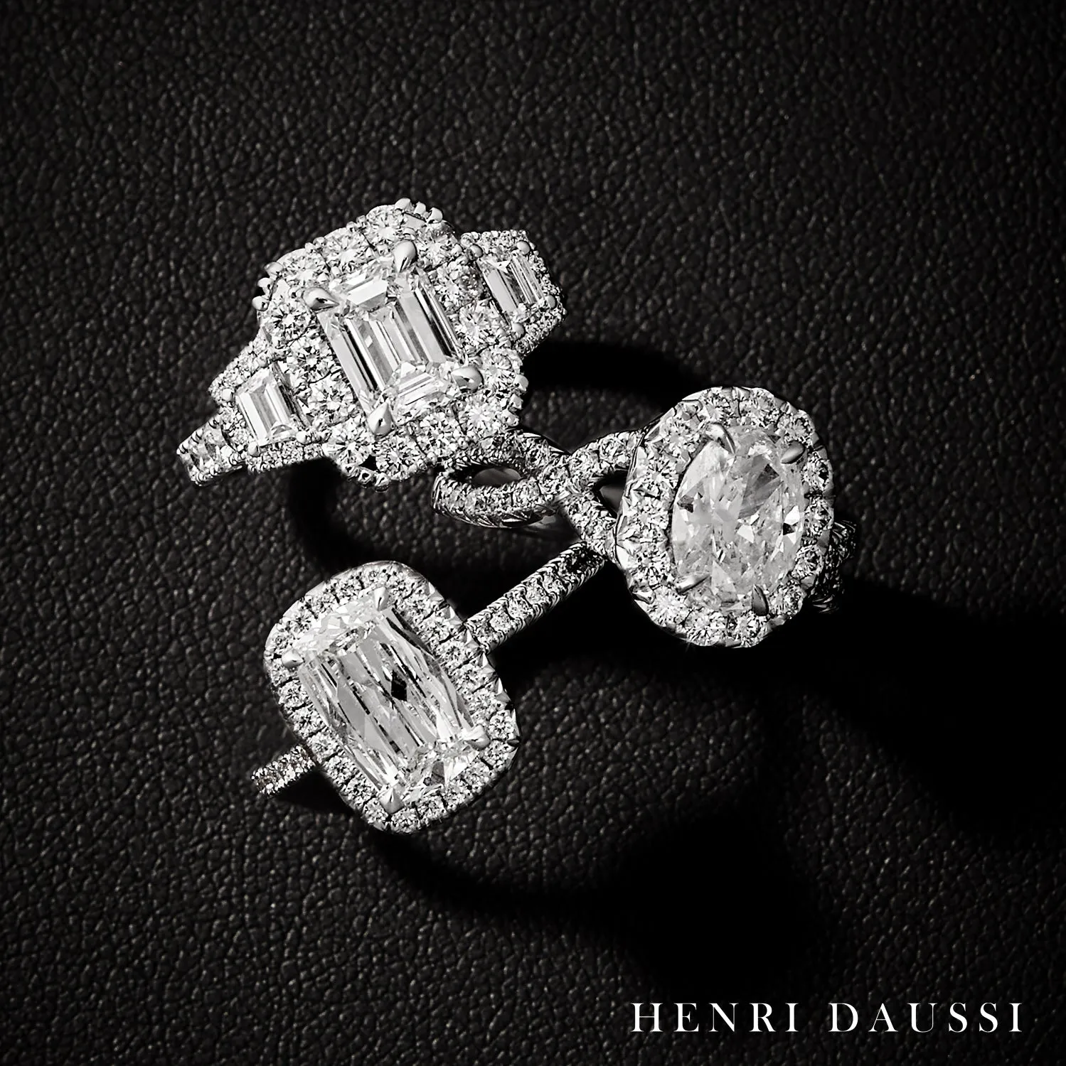 GIA Certified 1.82carat Henri Daussi Cushion-cut Engagement Anniversary Ring