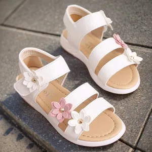 Gladiator Flower Sandals for Girls