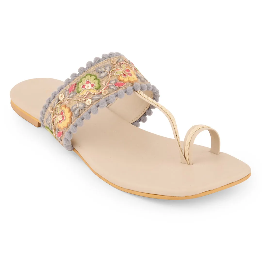 Glammed in Floral kolhas