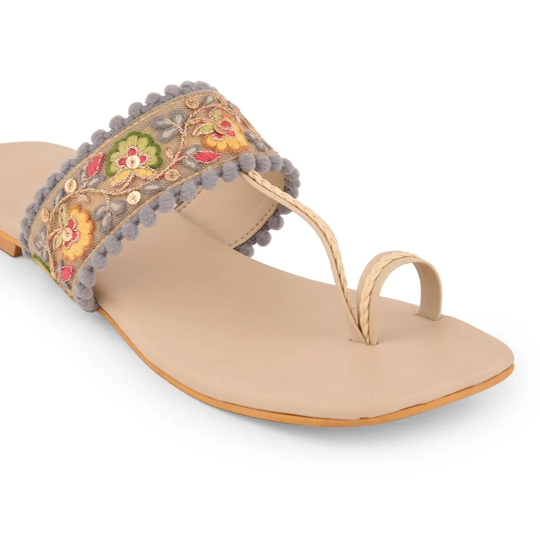 Glammed in Floral kolhas