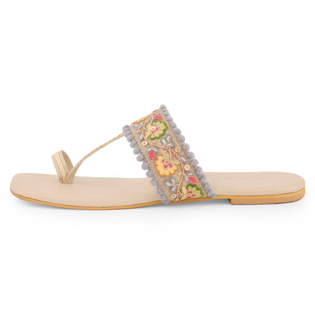 Glammed in Floral kolhas
