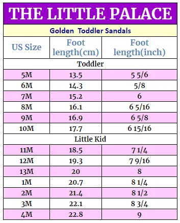 Golden  Toddler Sandals