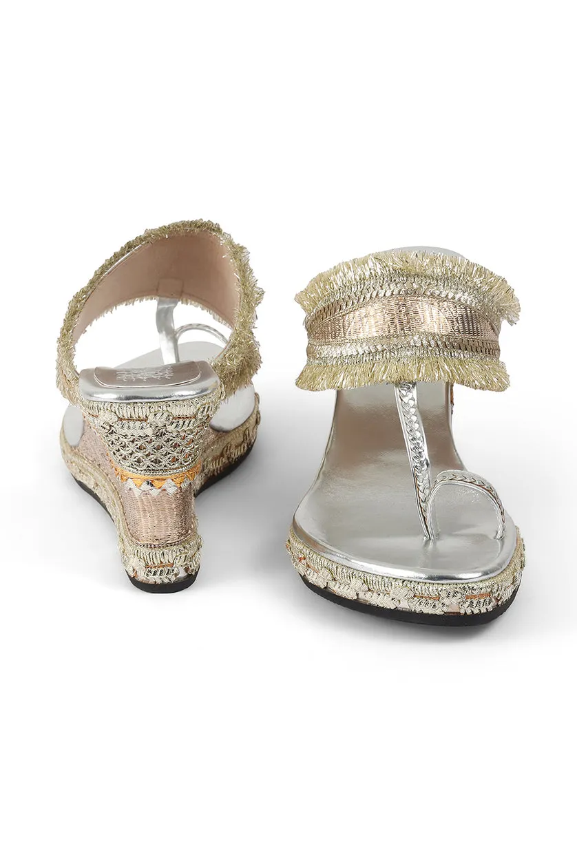 Gota Border High K Wedge Gold