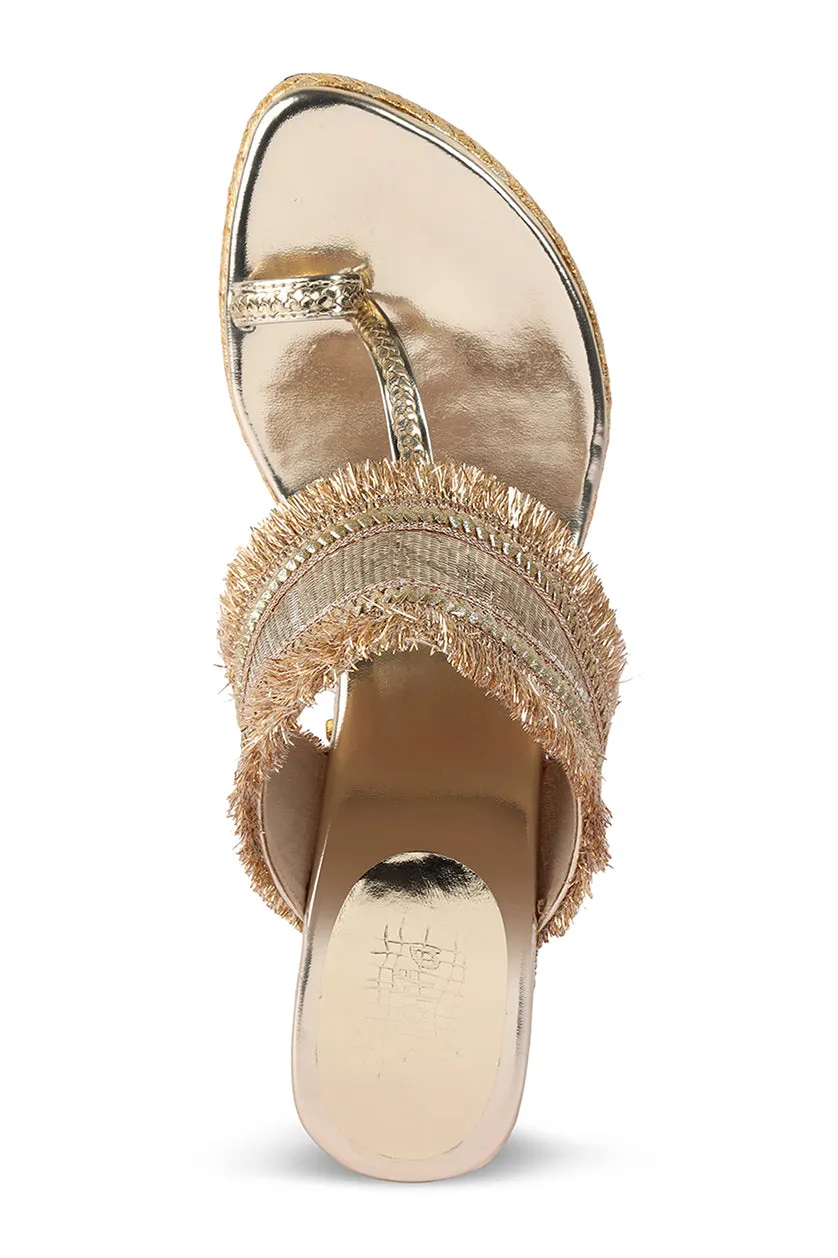 Gota Border High K Wedge Gold