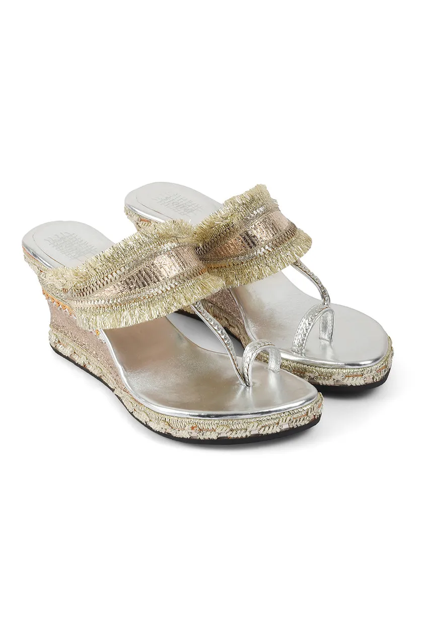 Gota Border High K Wedge Gold