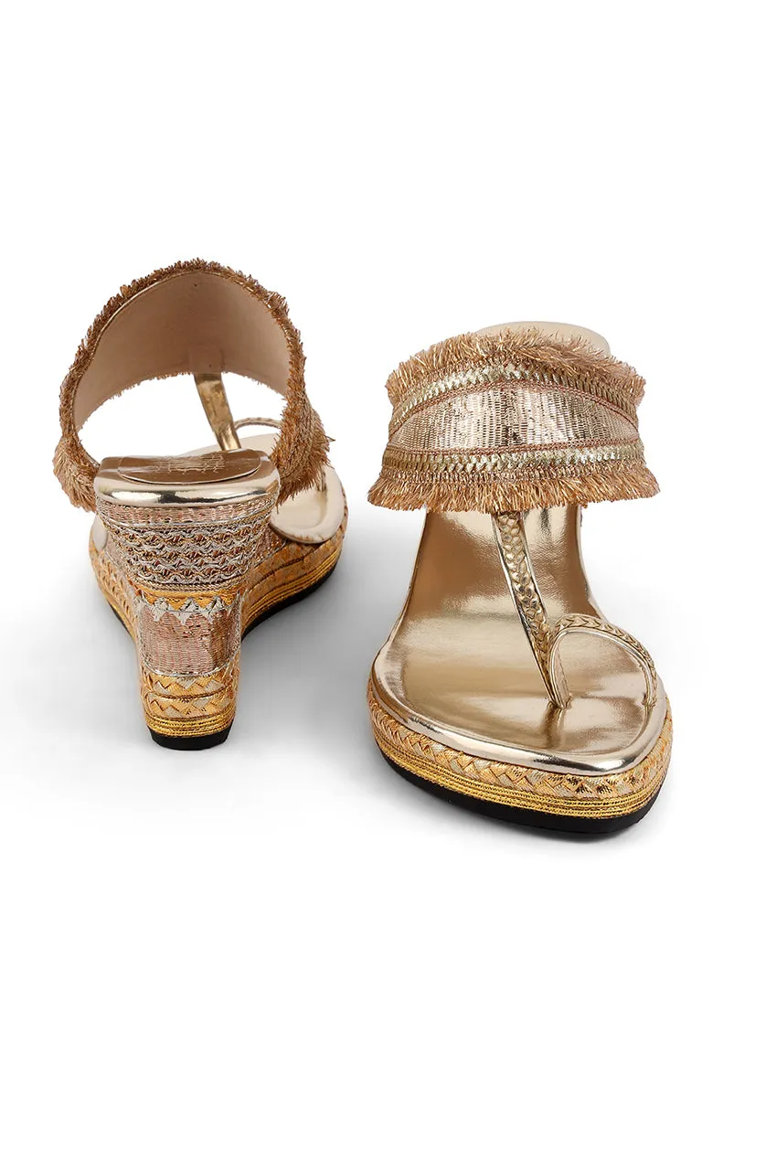 Gota Border High K Wedge Gold
