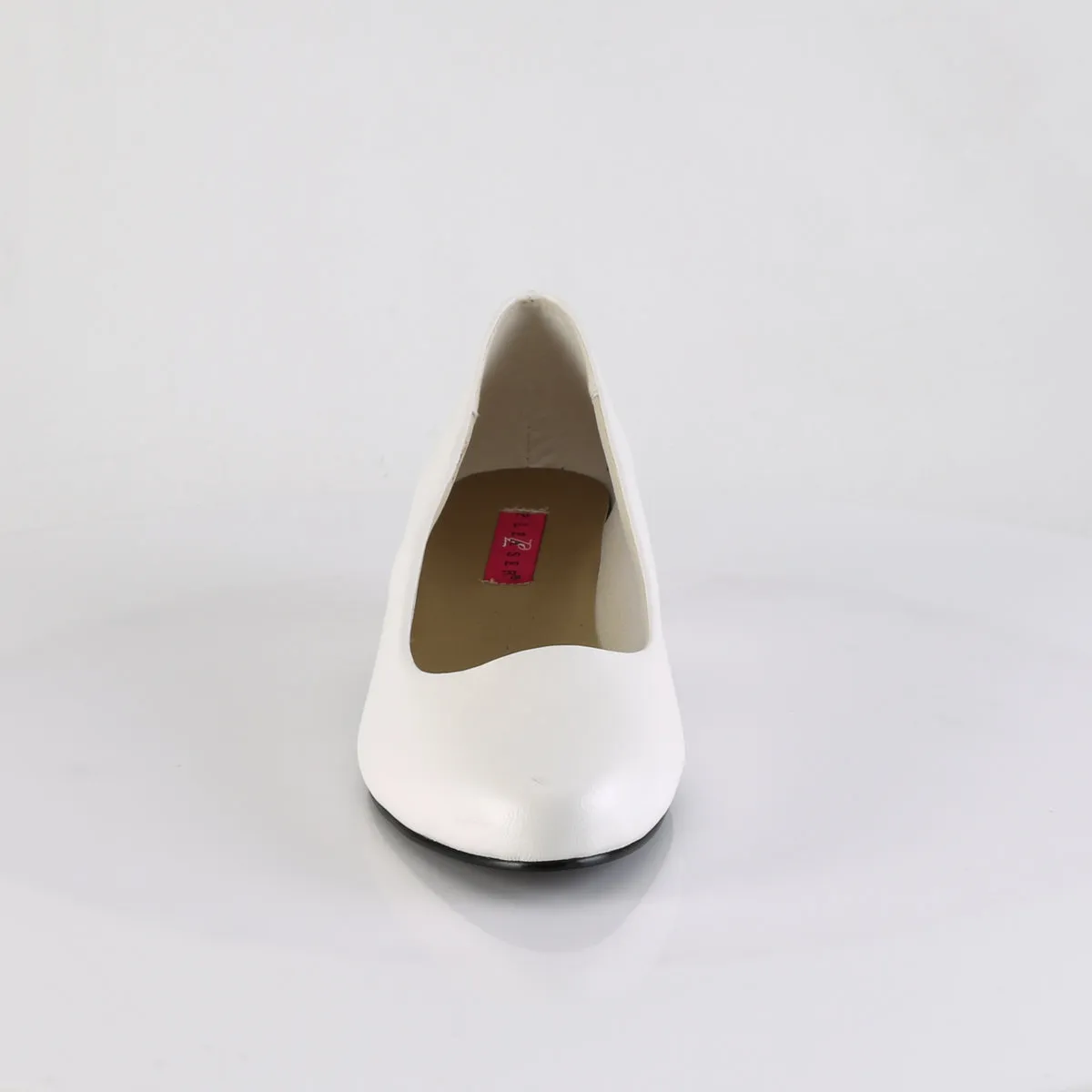 GWEN-01  White Faux Leather