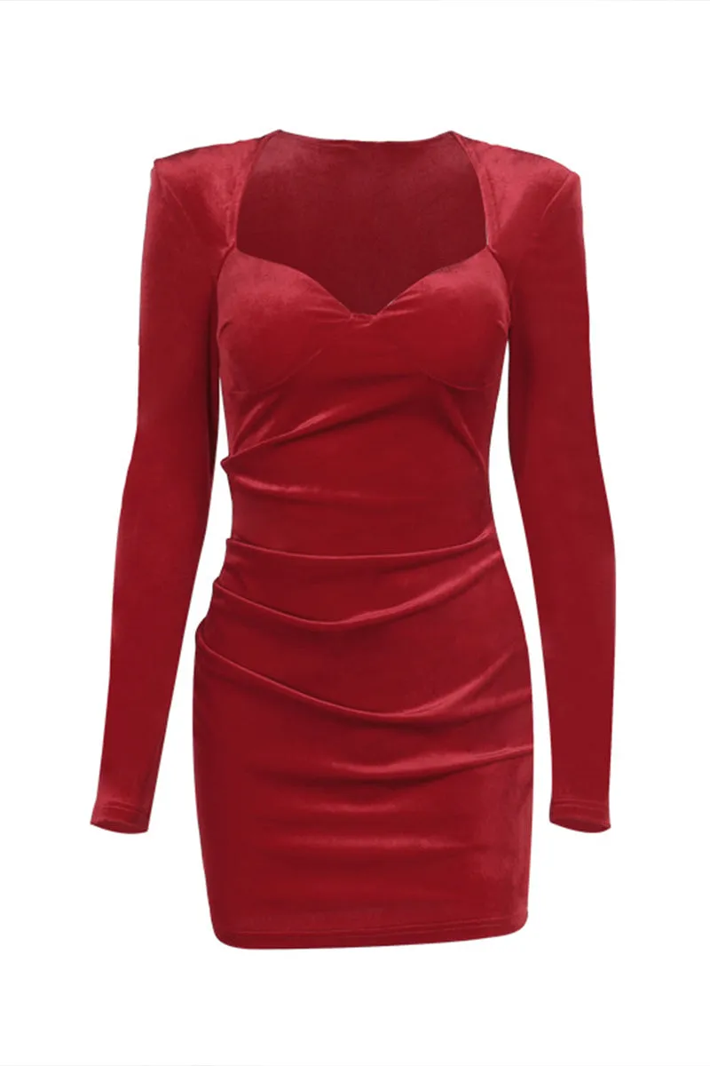HBS1358 Scarlet Seduction Velvet Dress
