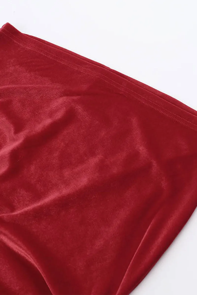 HBS1358 Scarlet Seduction Velvet Dress