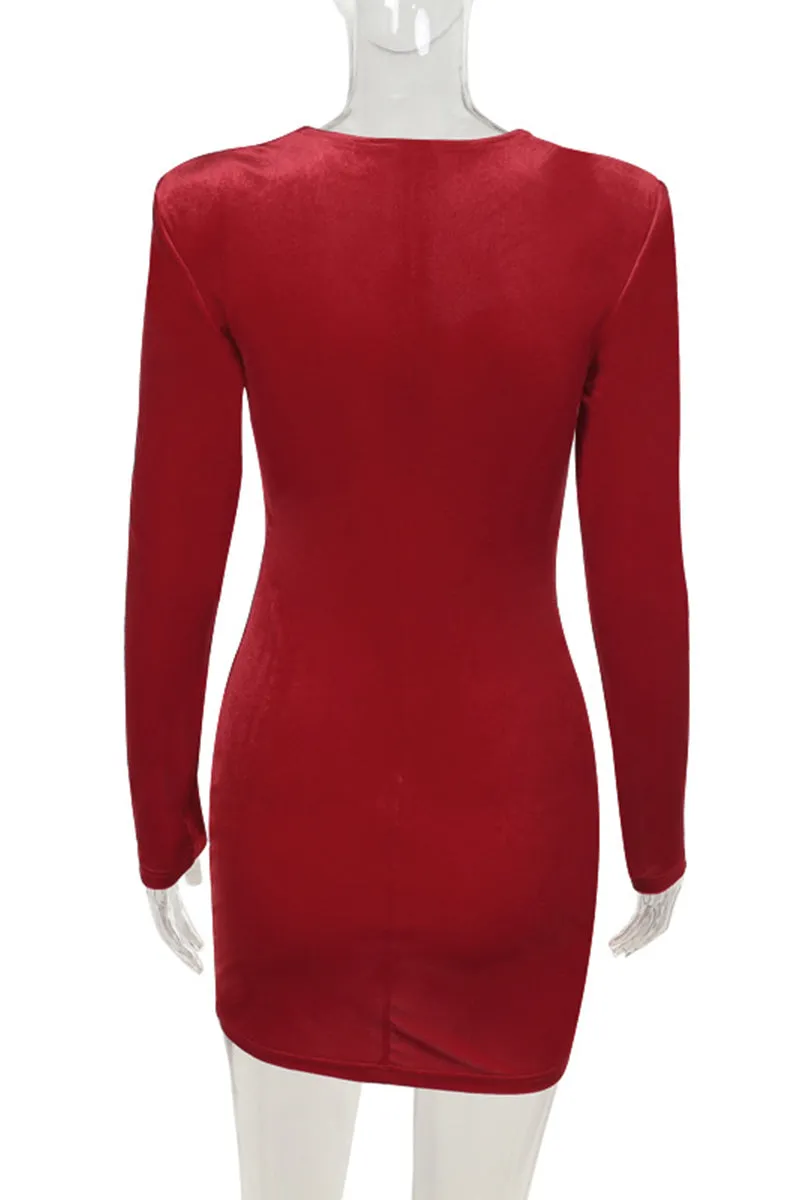 HBS1358 Scarlet Seduction Velvet Dress