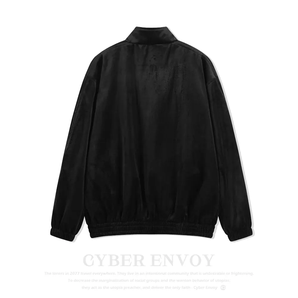 High Street Embroidered Velvet Jacket