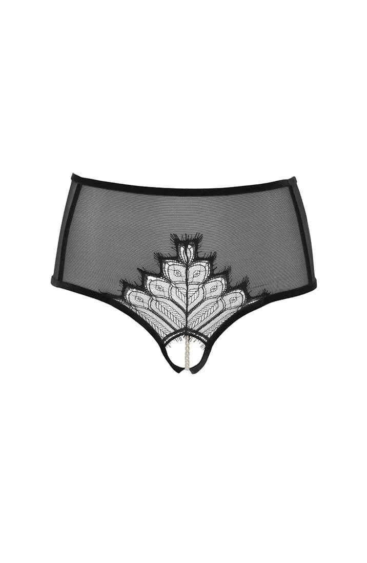 High waist panty with pearl string - Kyoto High Waist Brief