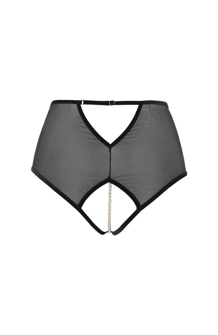 High waist panty with pearl string - Kyoto High Waist Brief
