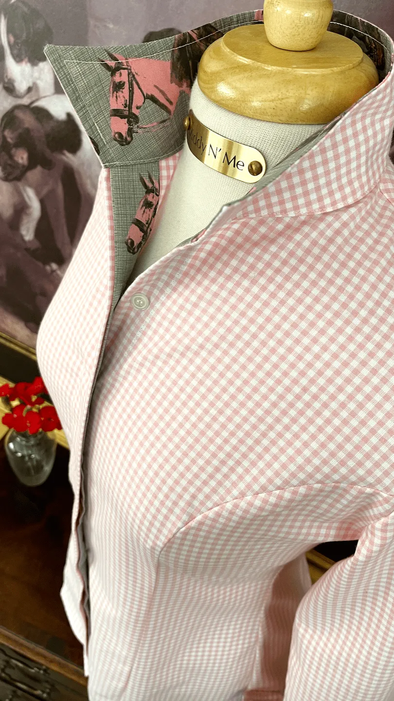 HORSE COUNTRY ON PERFECT PINK GINGHAM