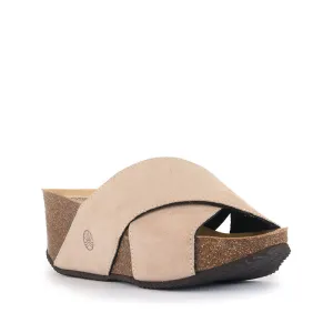 Inis - Vegan Wedge Crossover Slider - Natural